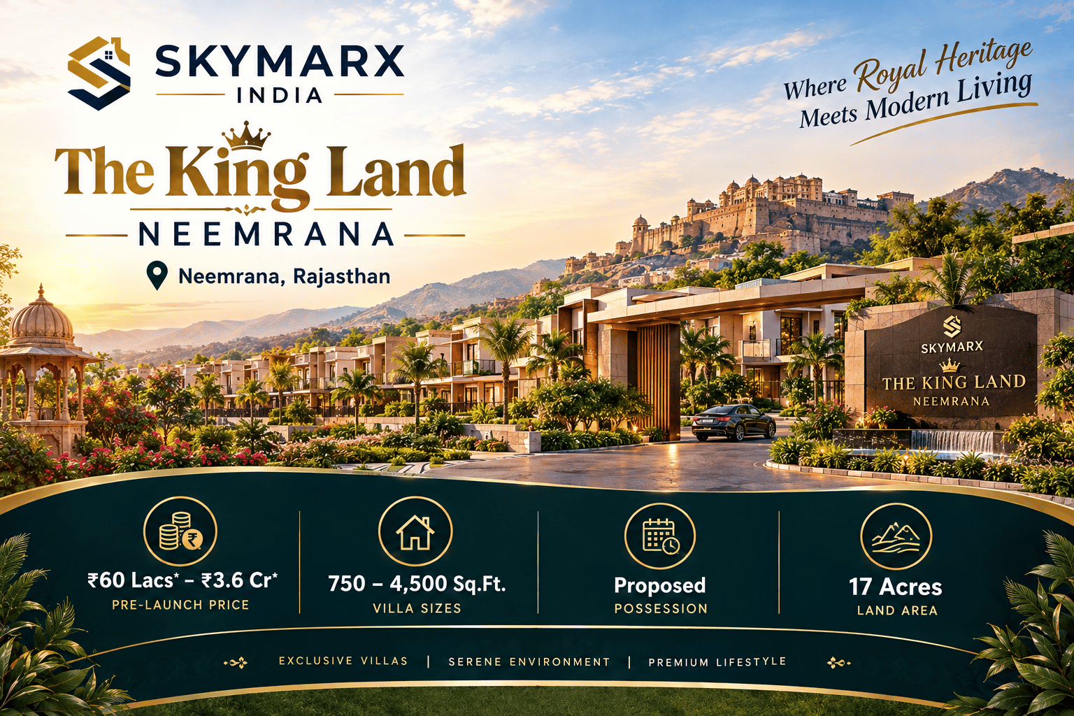 Skymarx The King Land Neemrana