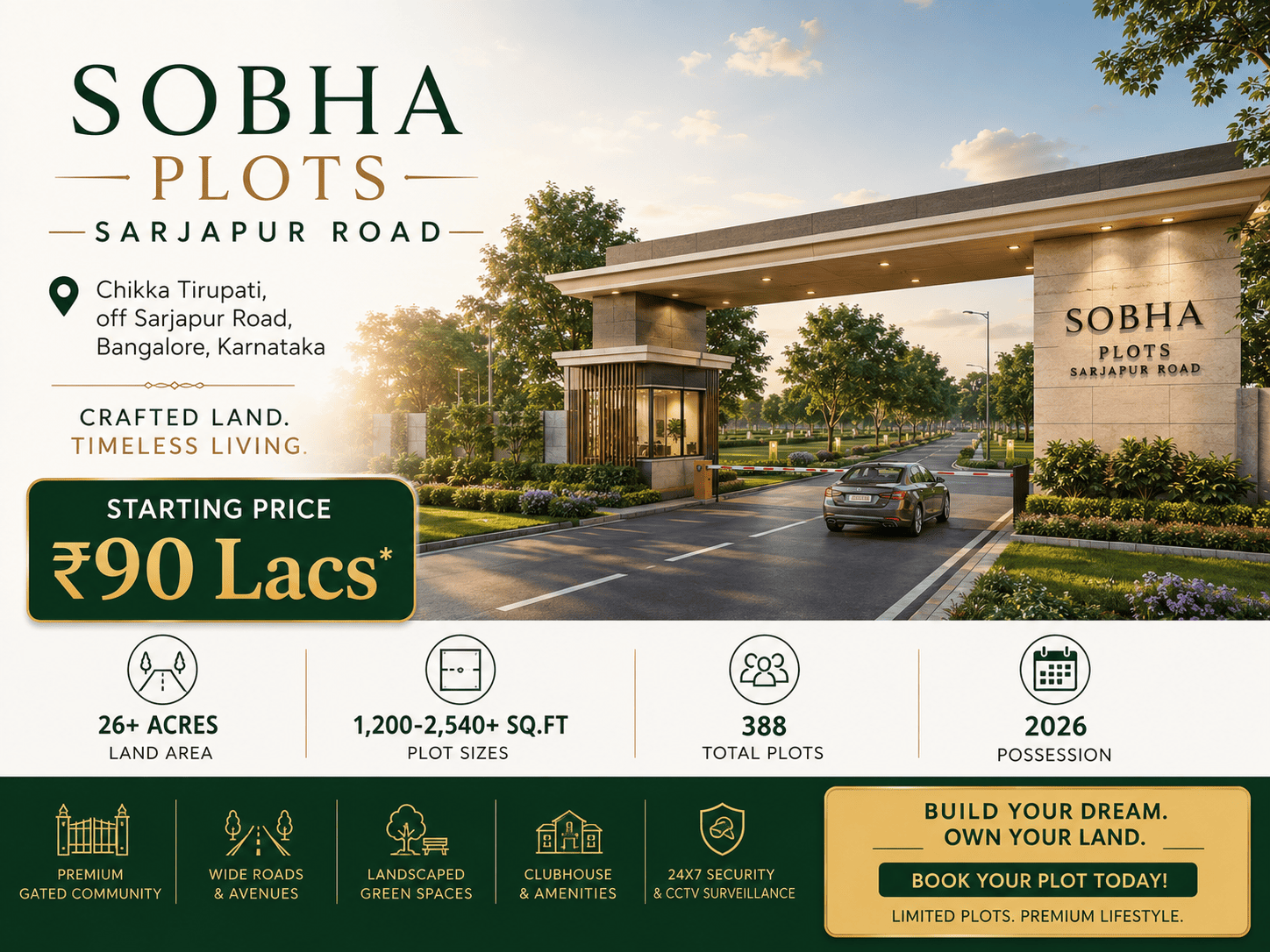 Sobha Plots Sarjapur Road Bangalore Premium Residential Plots