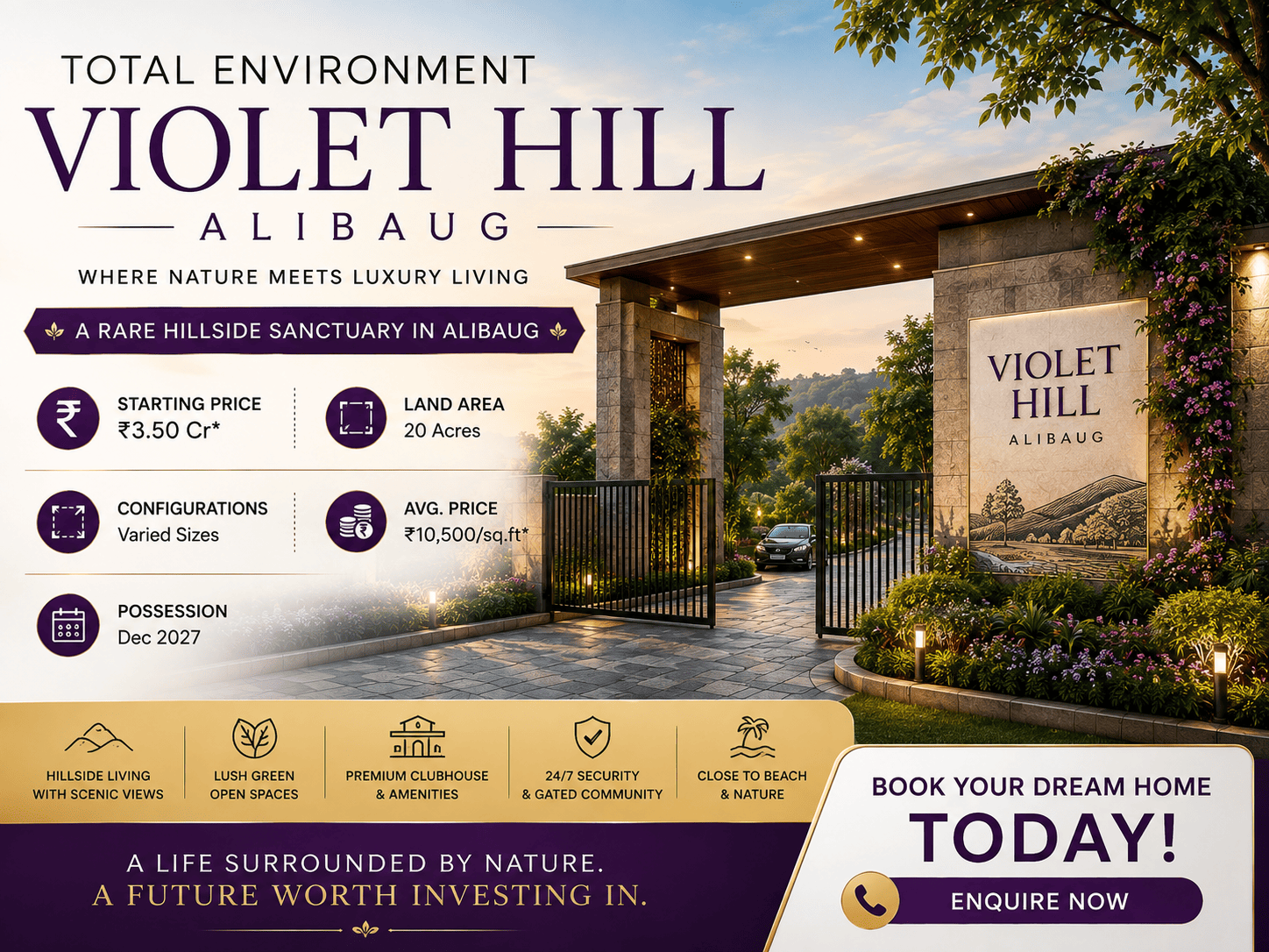 Total Environment Violet Hill Alibaug Luxury Plots