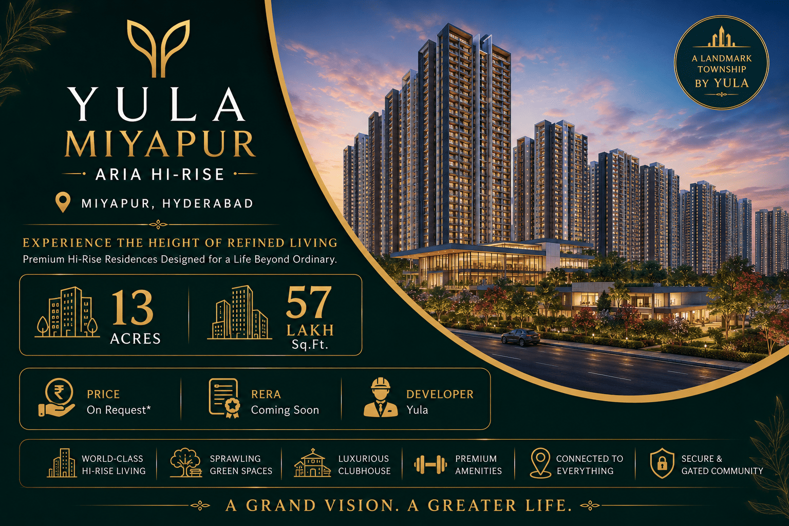 Yula Miyapur ARIA Hi-Rise Luxury High-Rise