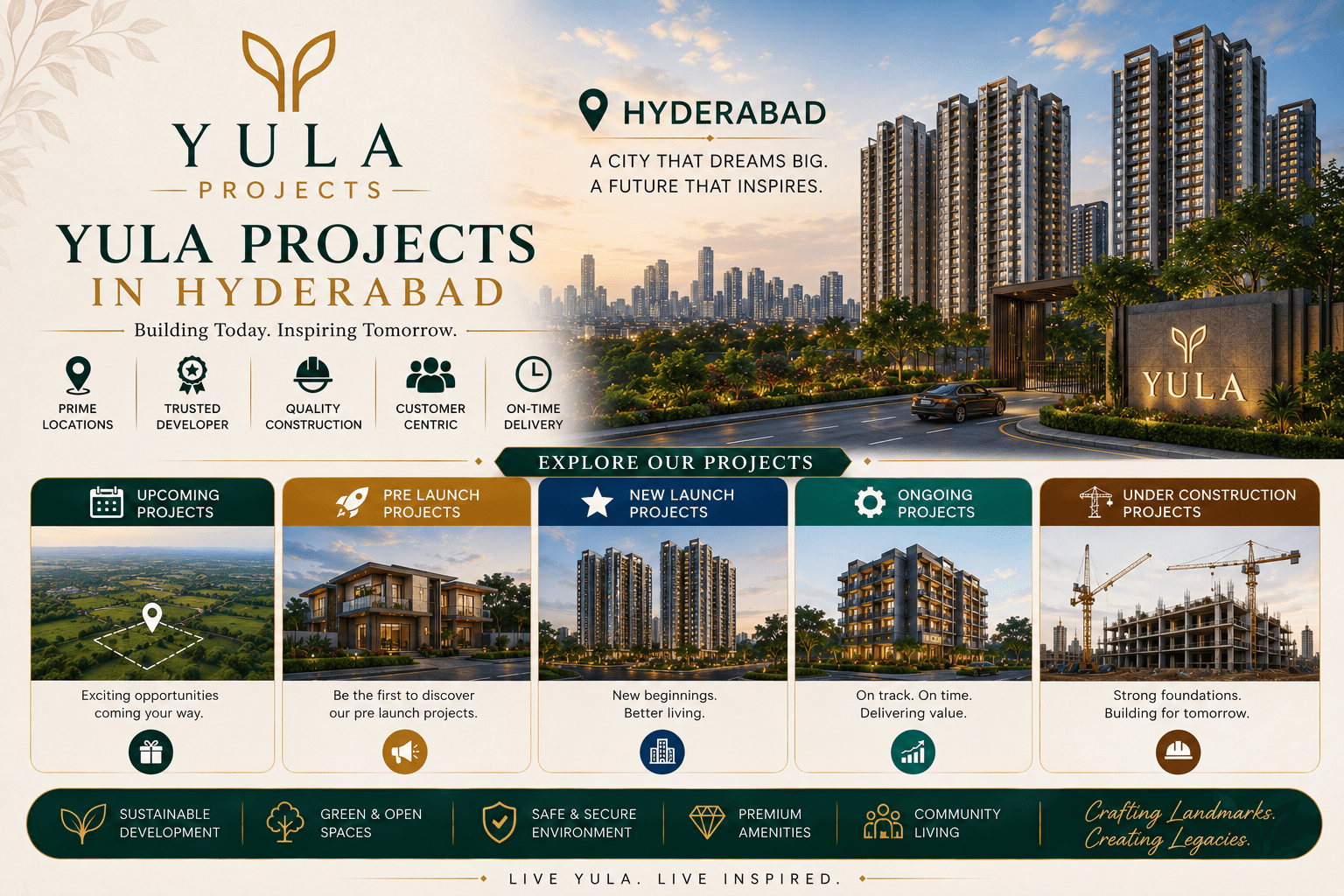 Yula Upcoming Projects in Hyderabad