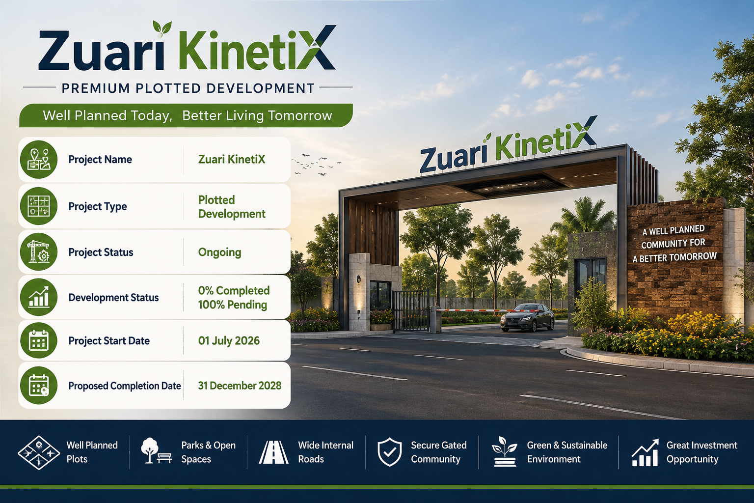 Zuari KinetiX Doddaballapura – Premium Plotted Development