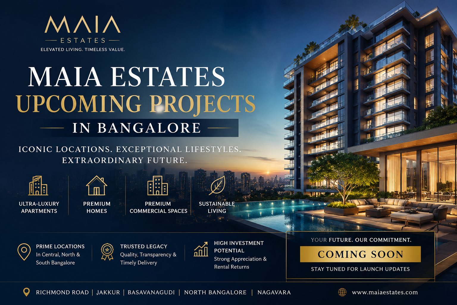 MAIA Estates Bangalore – Ultra Luxury Apartments Premium Residential Projects