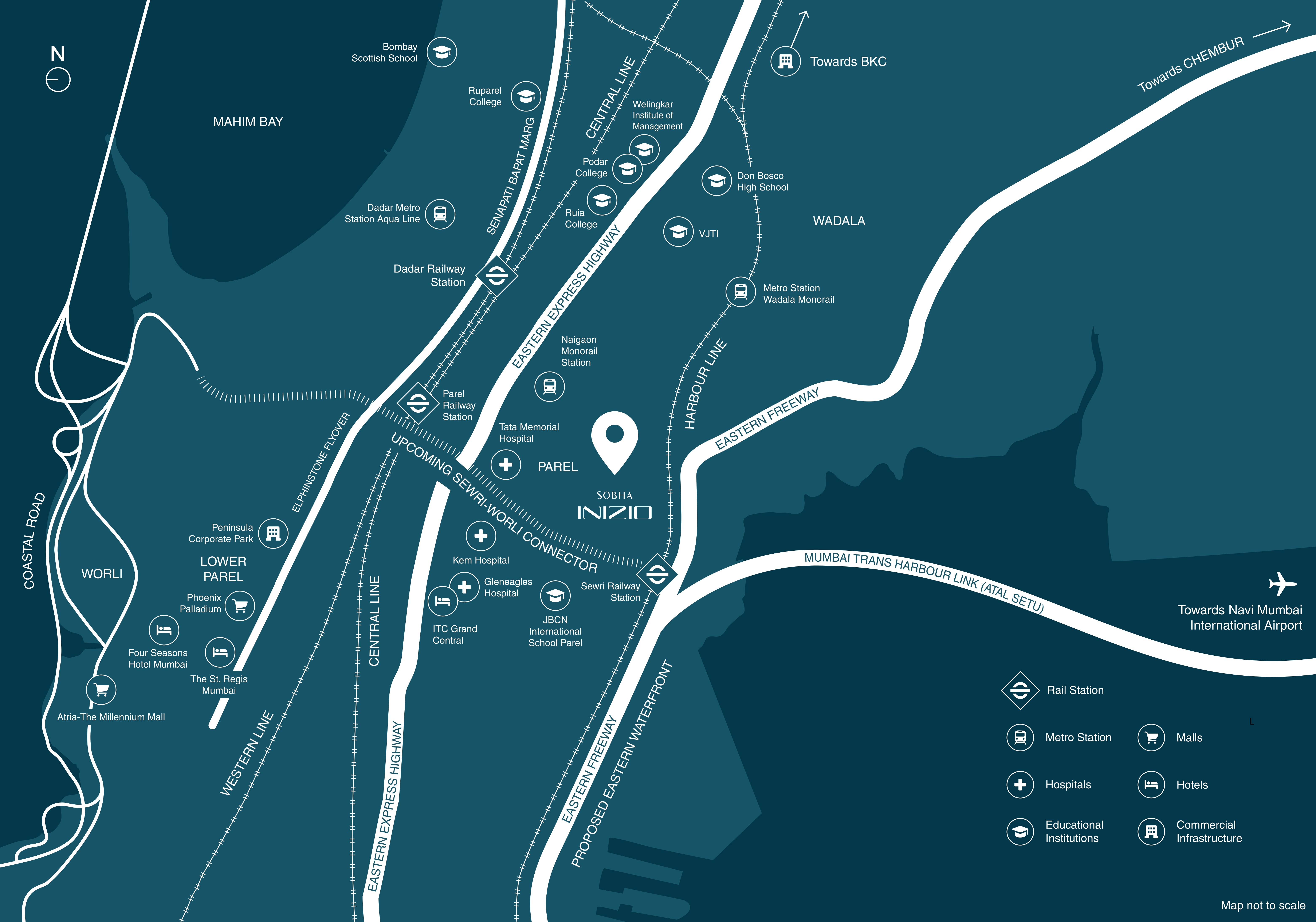 Sobha Inizio Parel Location